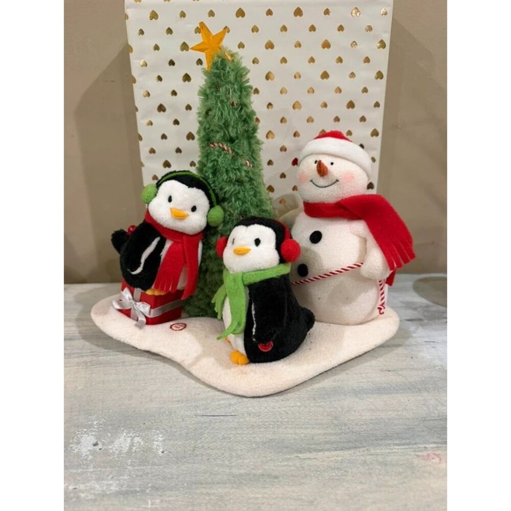 Hallmark Jingle Pals Animated Christmas Penguins Snowman Tree - Tested